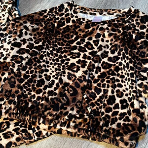 No boundaries two piece animal print sleep set